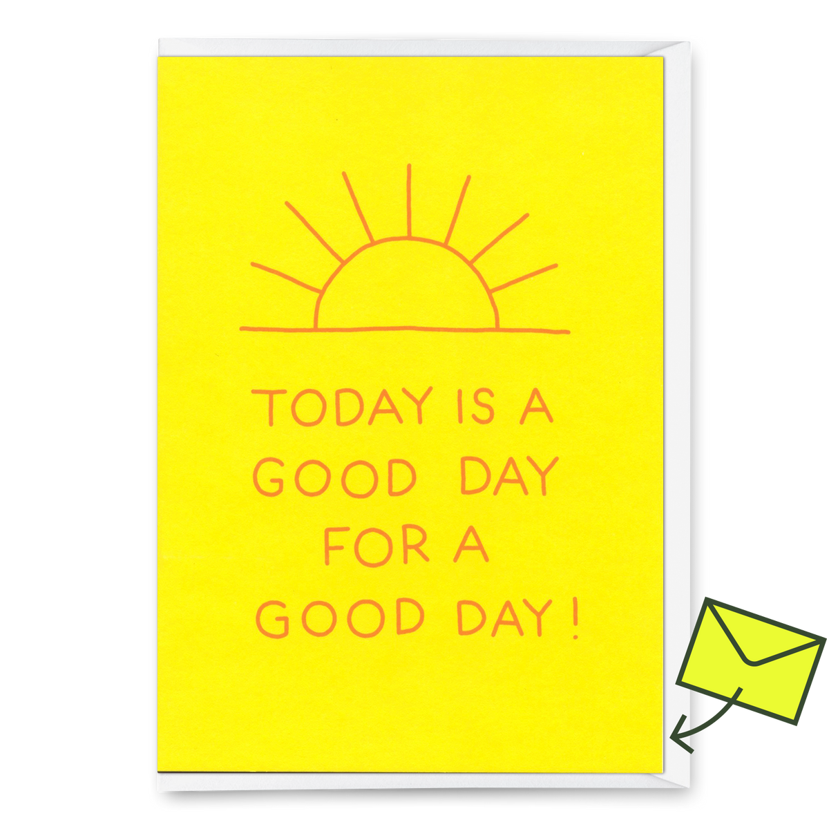 Grußkarte "Good day" | Coole Klappkarte mit Spruch für jeden Anlass