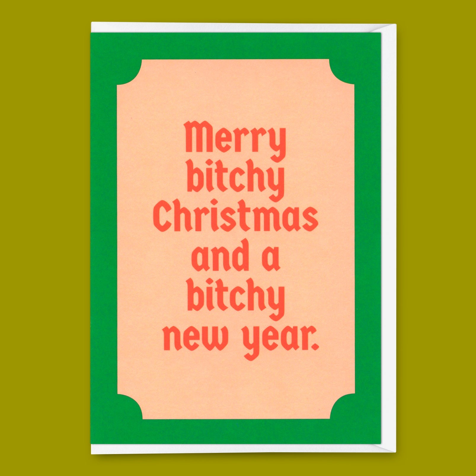 Grußkarte "Bitchy christmas" | Lustige Klappkarte mit Spruch zu Weihnachten