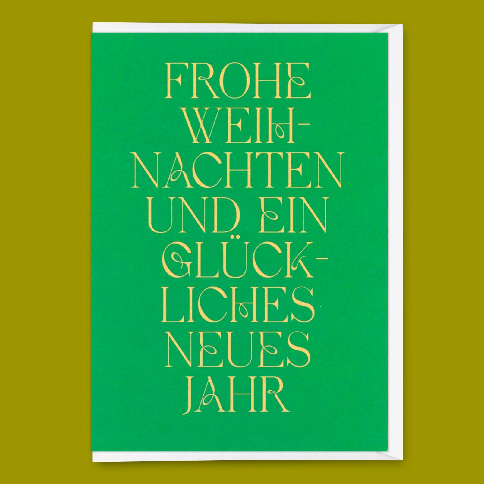 Grußkarte "Frohe Weihnachten und ein..." | Schöne Klappkarte zu Weihnachten