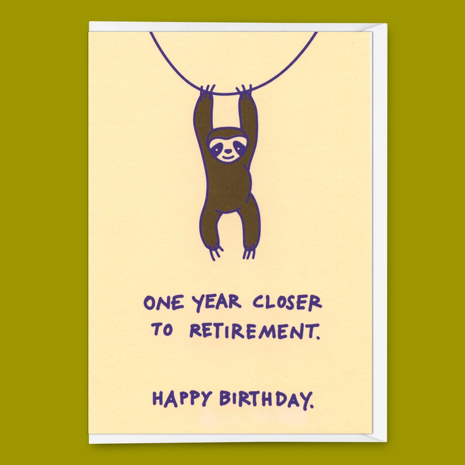 Grußkarte "Closer to retirement" | Lustige Klappkarte zum Geburtstag
