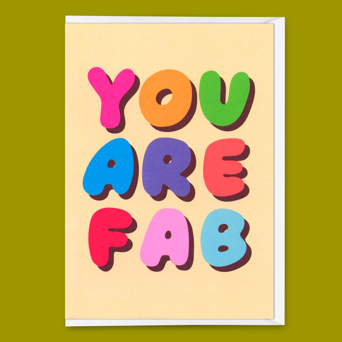 Grußkarte "You are fab" | Lustige Klappkarte für jeden Anlass