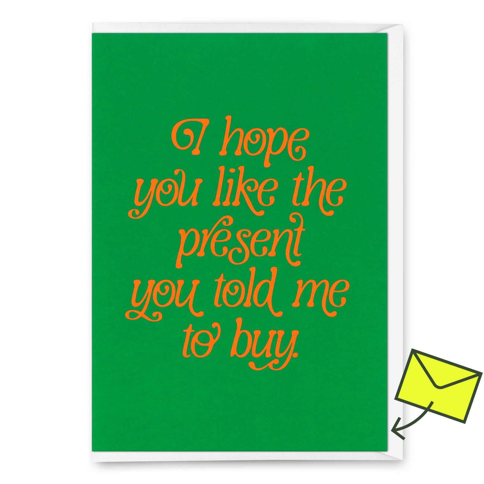 Grußkarte "You like the present" | Besondere Klappkarte zum Geburtstag