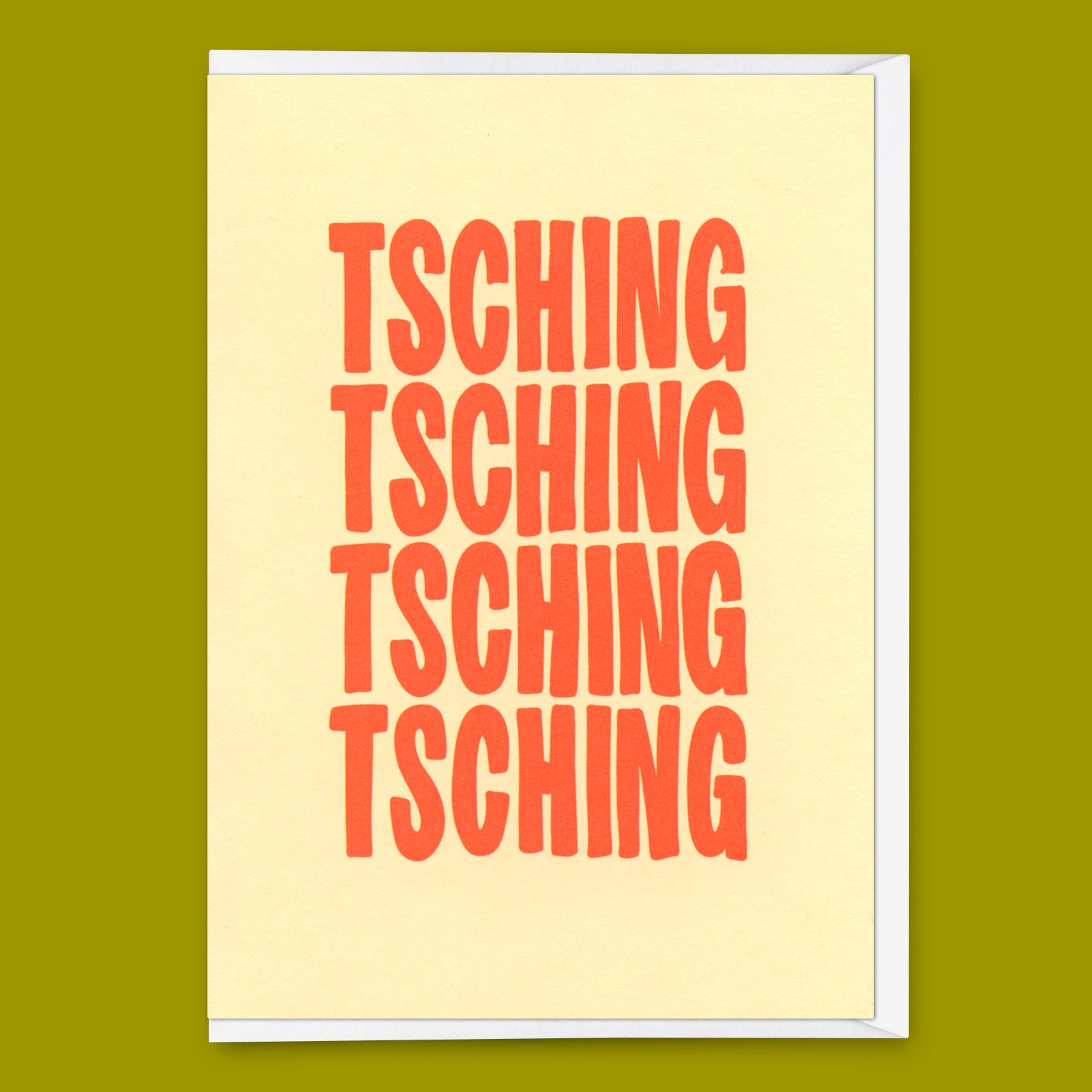 Grußkarte "Tsching 2colors" | Schöne Klappkarte zu Weihnachten