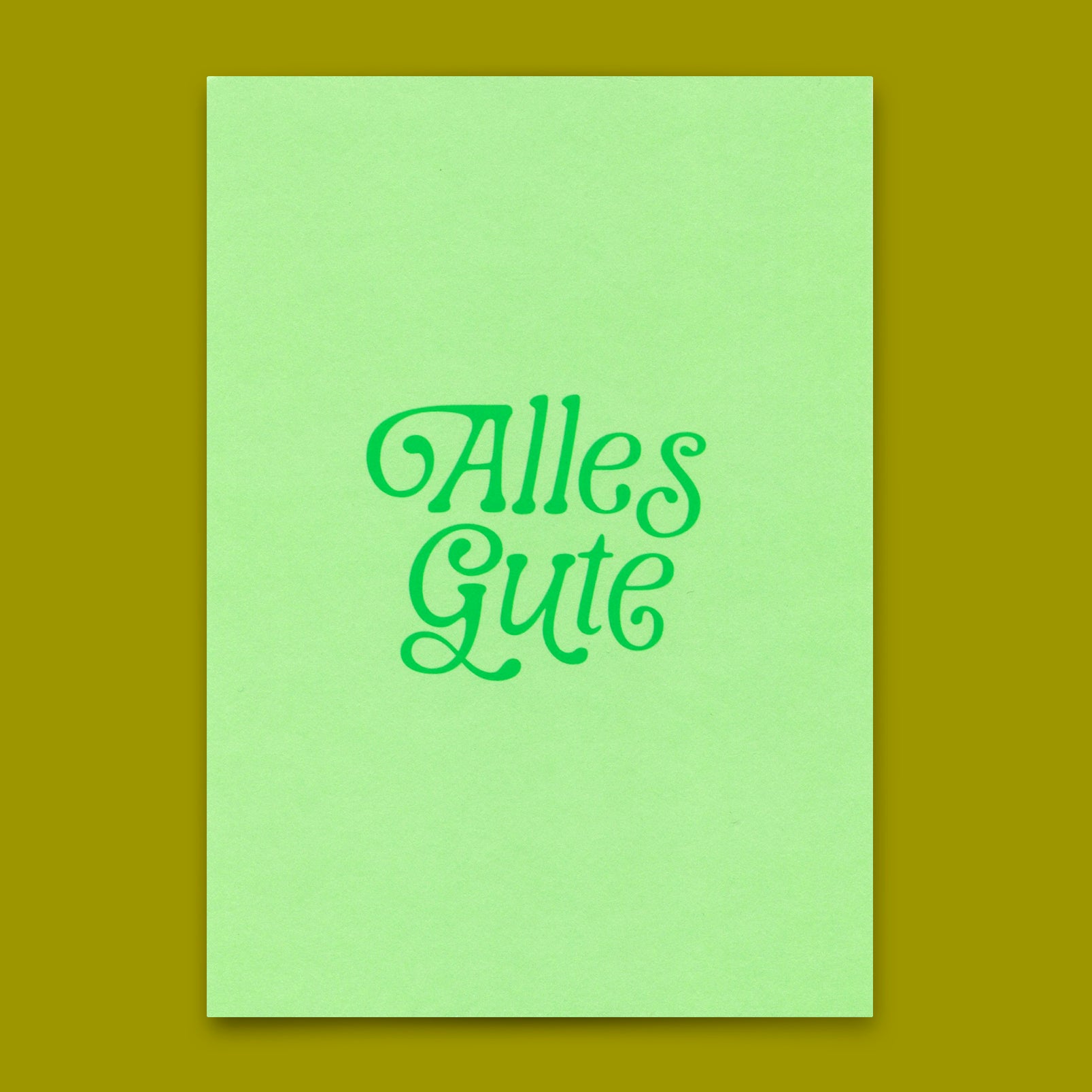 Postkarte "Alles Gute Grün" | Schöne Karte für jeden Anlass