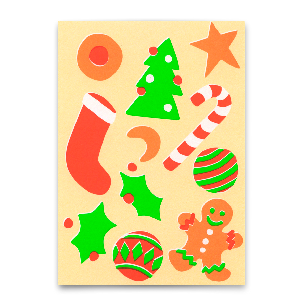 Postkarte "Christmas Icons" | Besondere Karte zu Weihnachten