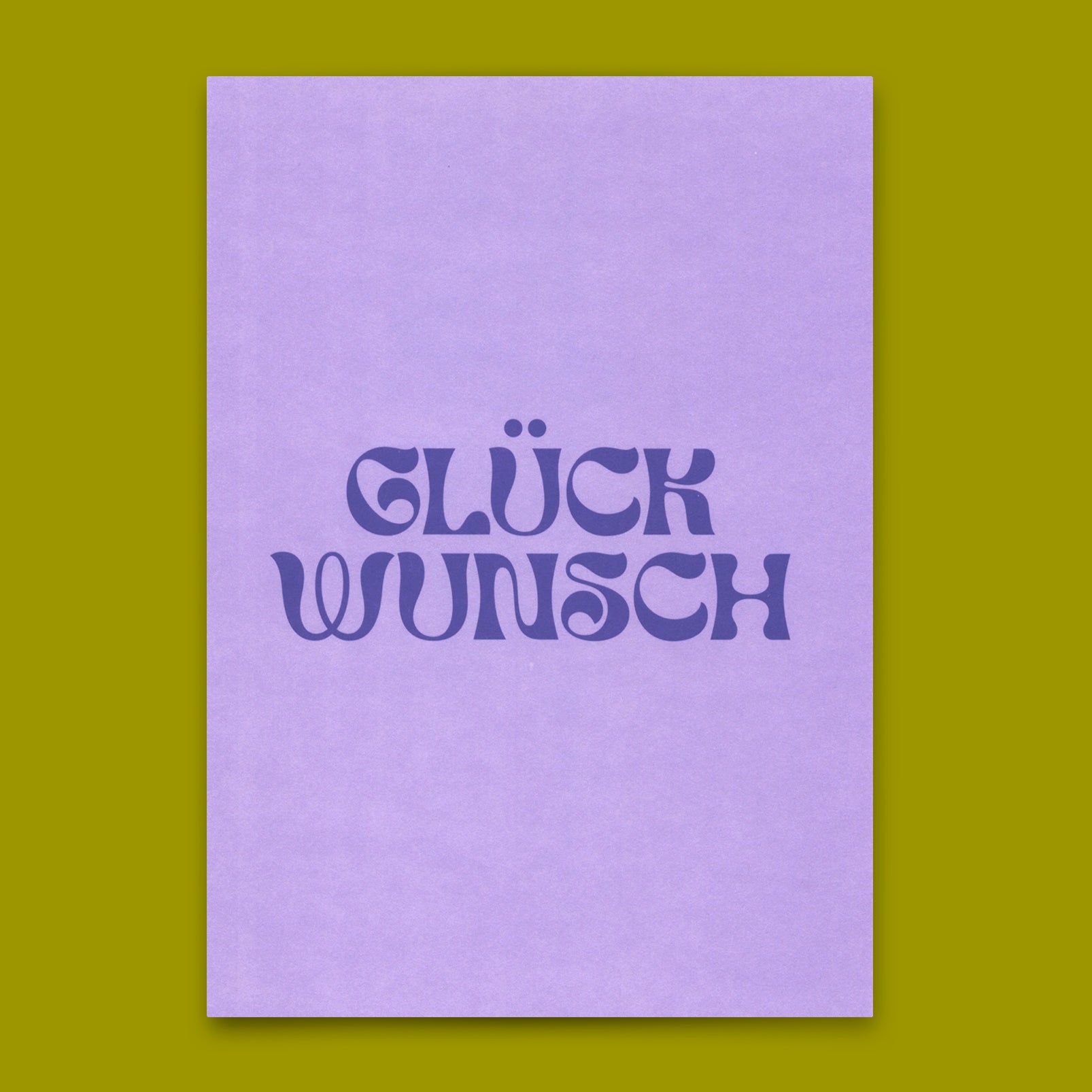 Postkarte "Glückwunsch Lila" | Schöne Karte für jeden Anlass