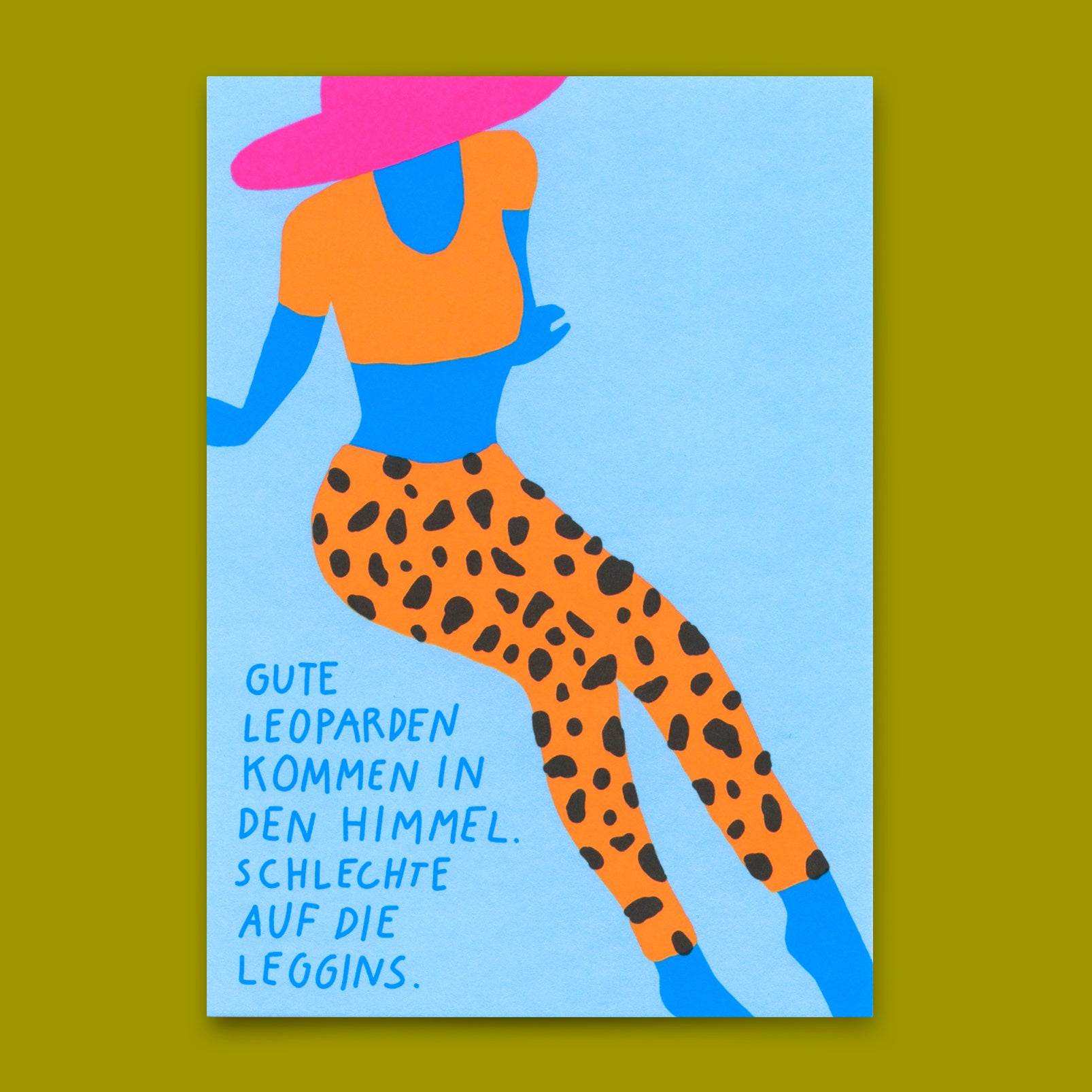 Postkarte "Gute Leoparden" | Lustige Karte mit Spruch