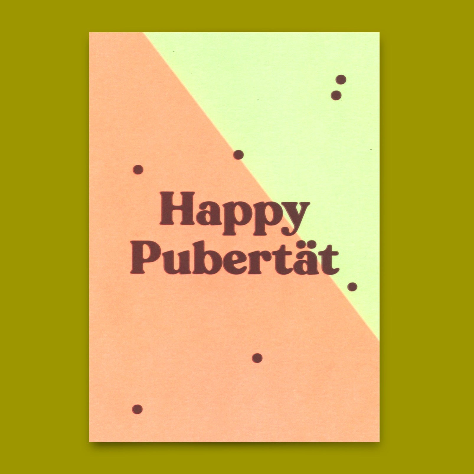 Postkarte "Happy Pubertät" | Lustige Karte zum Geburtstag