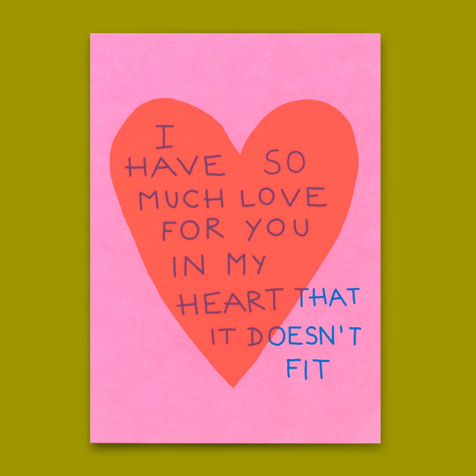 Postkarte "I have so much love for you" | Schöne Karte für Verliebte