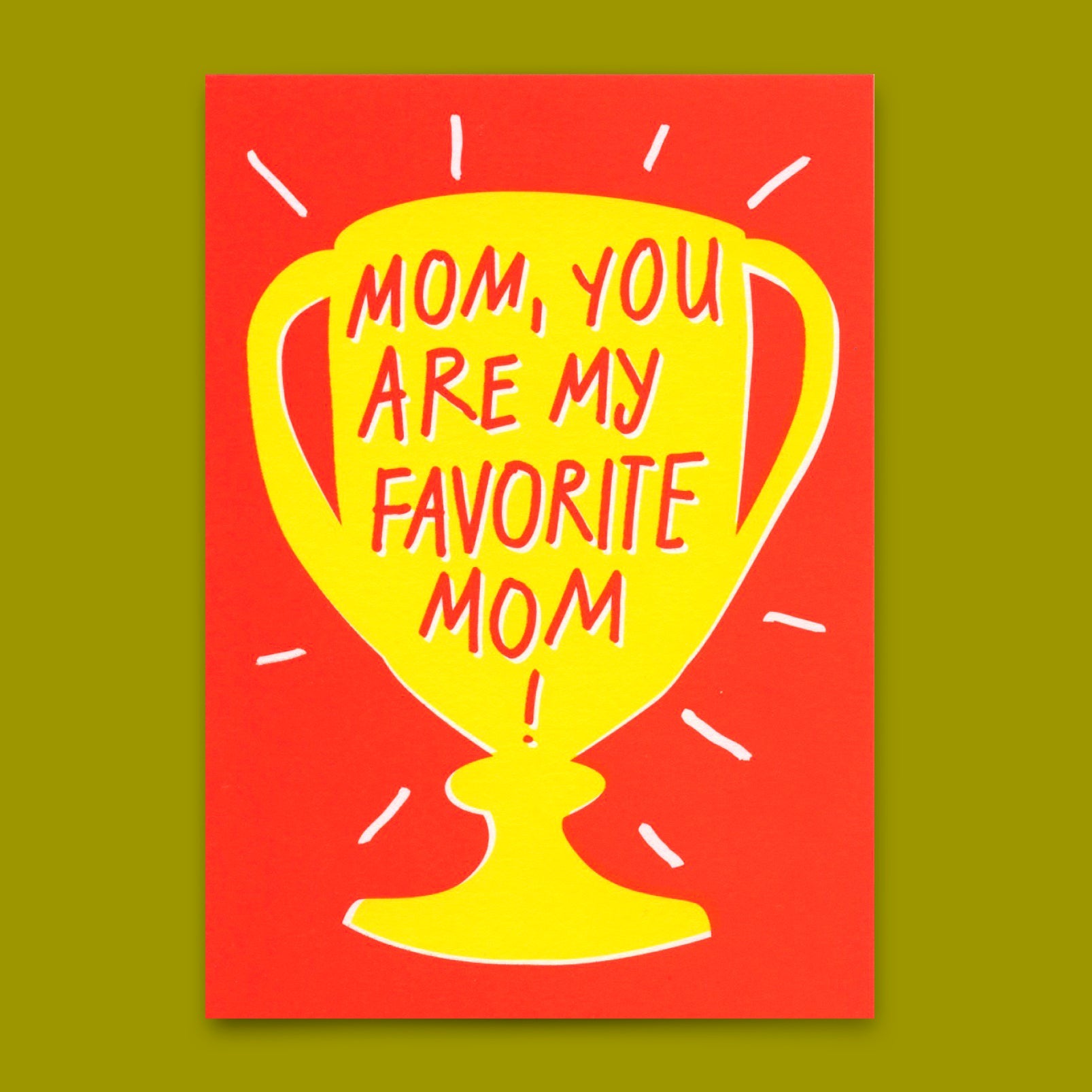 Postkarte "Favorite mom" | Besondere Karte mit Spruch zum Muttertag
