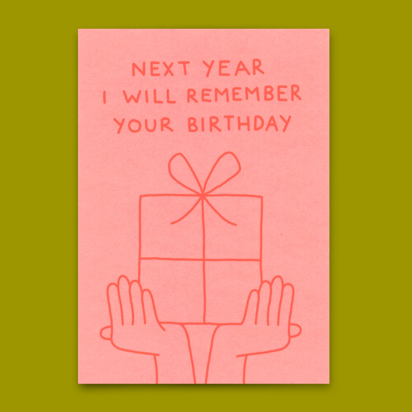 Postkarte "I will remember your birthday" | Lustige Karte zum Geburtstag