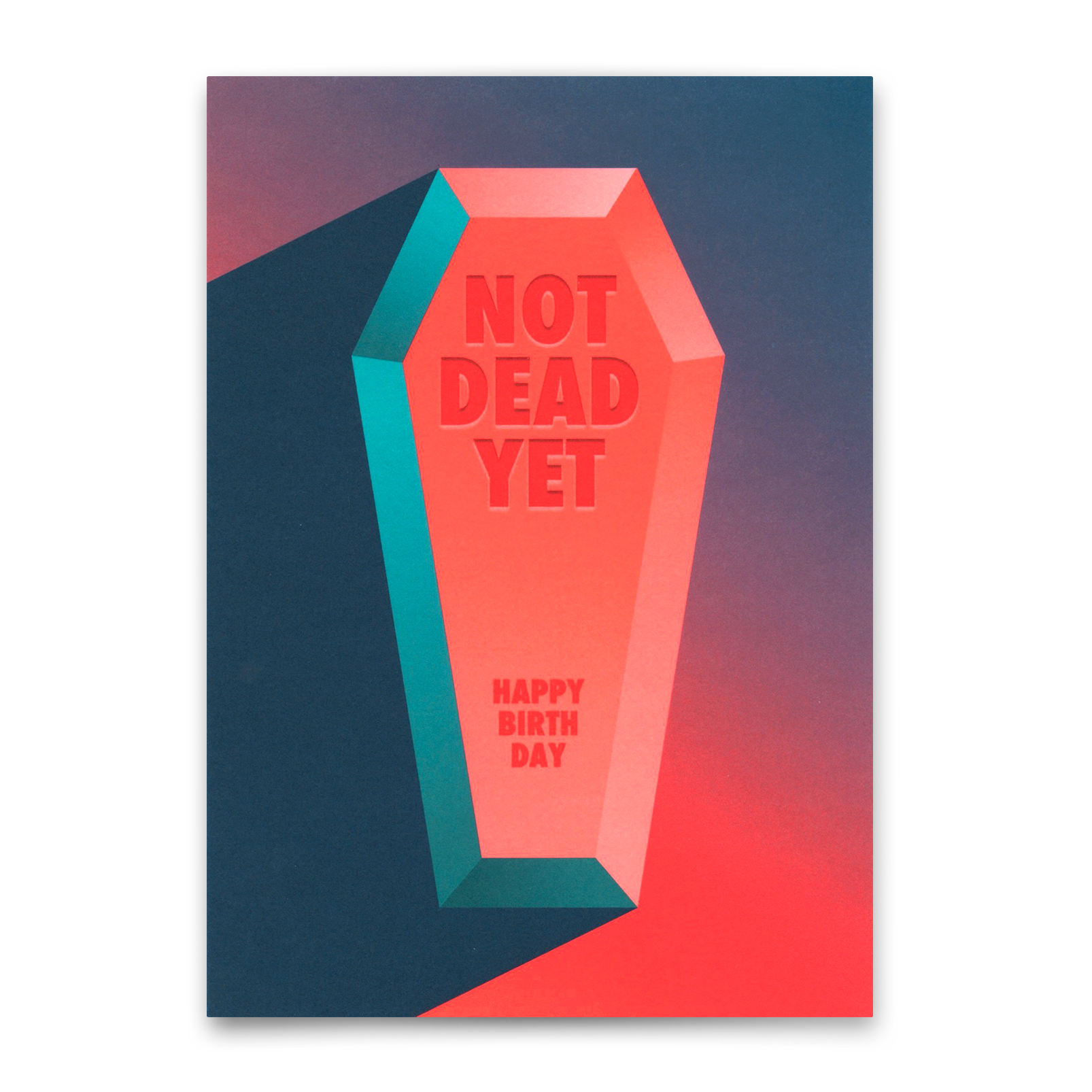 Postkarte "Not dead yet" | Lustige Karte zum Geburtstag