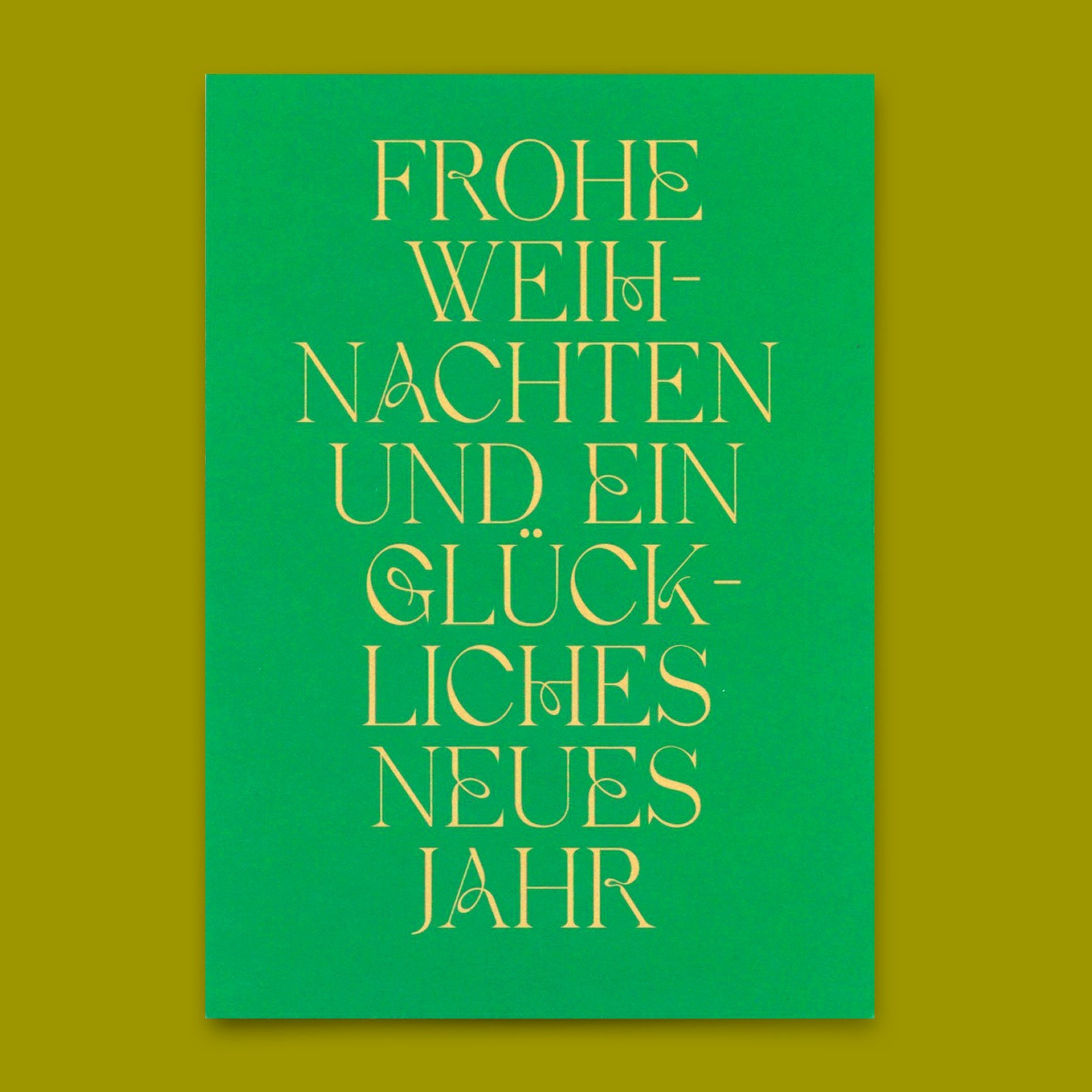 Postkarte "Frohe Weihnachten und ein..." | Schöne Karte zu Weihnachten