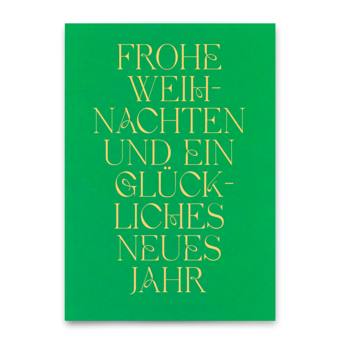 Postkarte "Frohe Weihnachten und ein..." | Schöne Karte zu Weihnachten