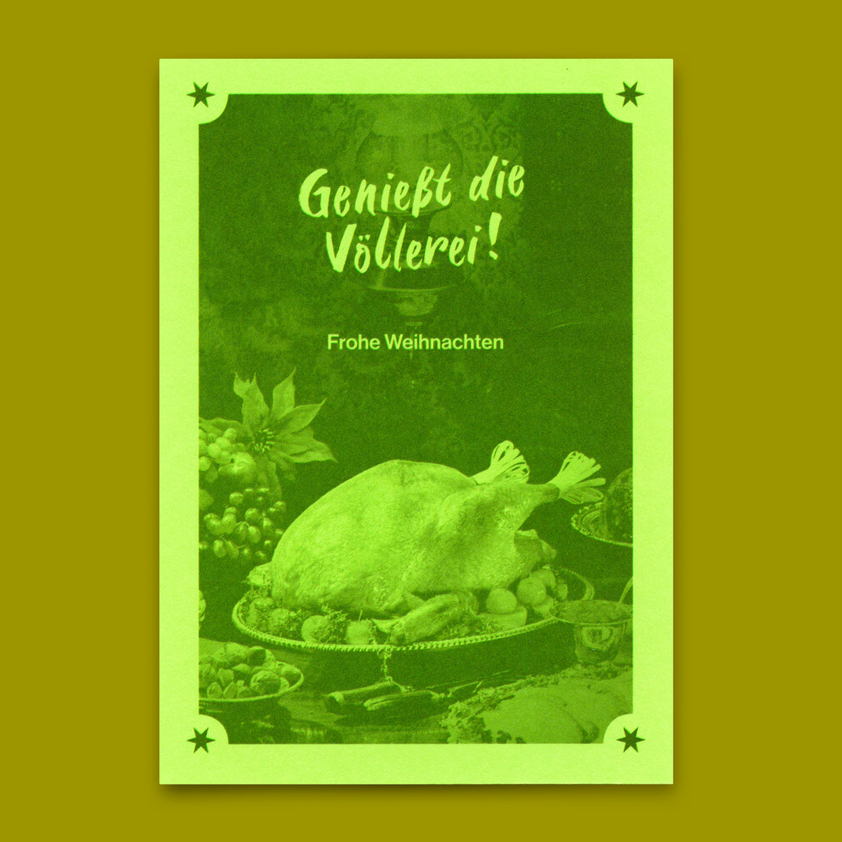 Postkarte "Weihnachtsvöllerei" | Coole Karte zu Weihnachten
