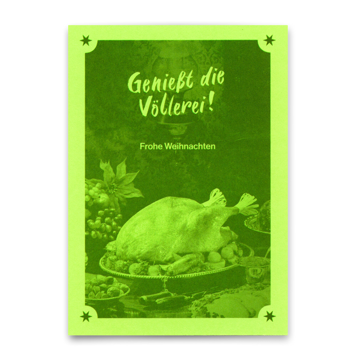 Postkarte "Weihnachtsvöllerei" | Coole Karte zu Weihnachten