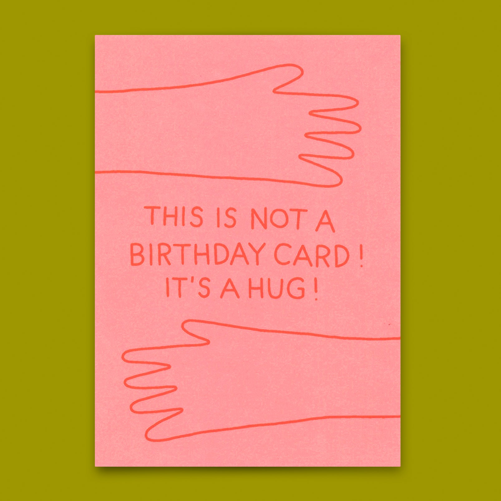 Postkarte "It´s a hug" | Schöne Karte zum Geburtstag