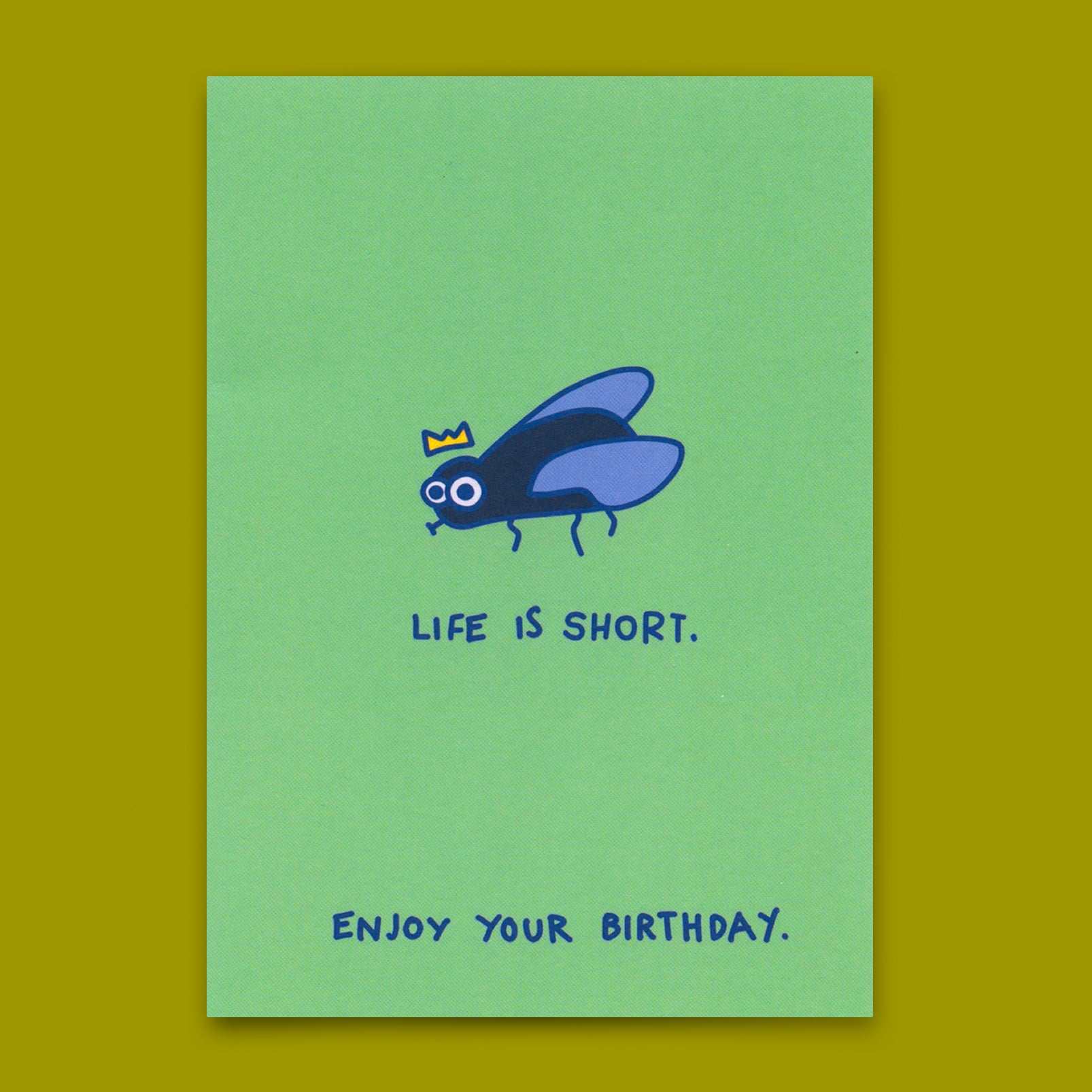 Postkarte "Life is short" | Lustige Karte zum Geburtstag