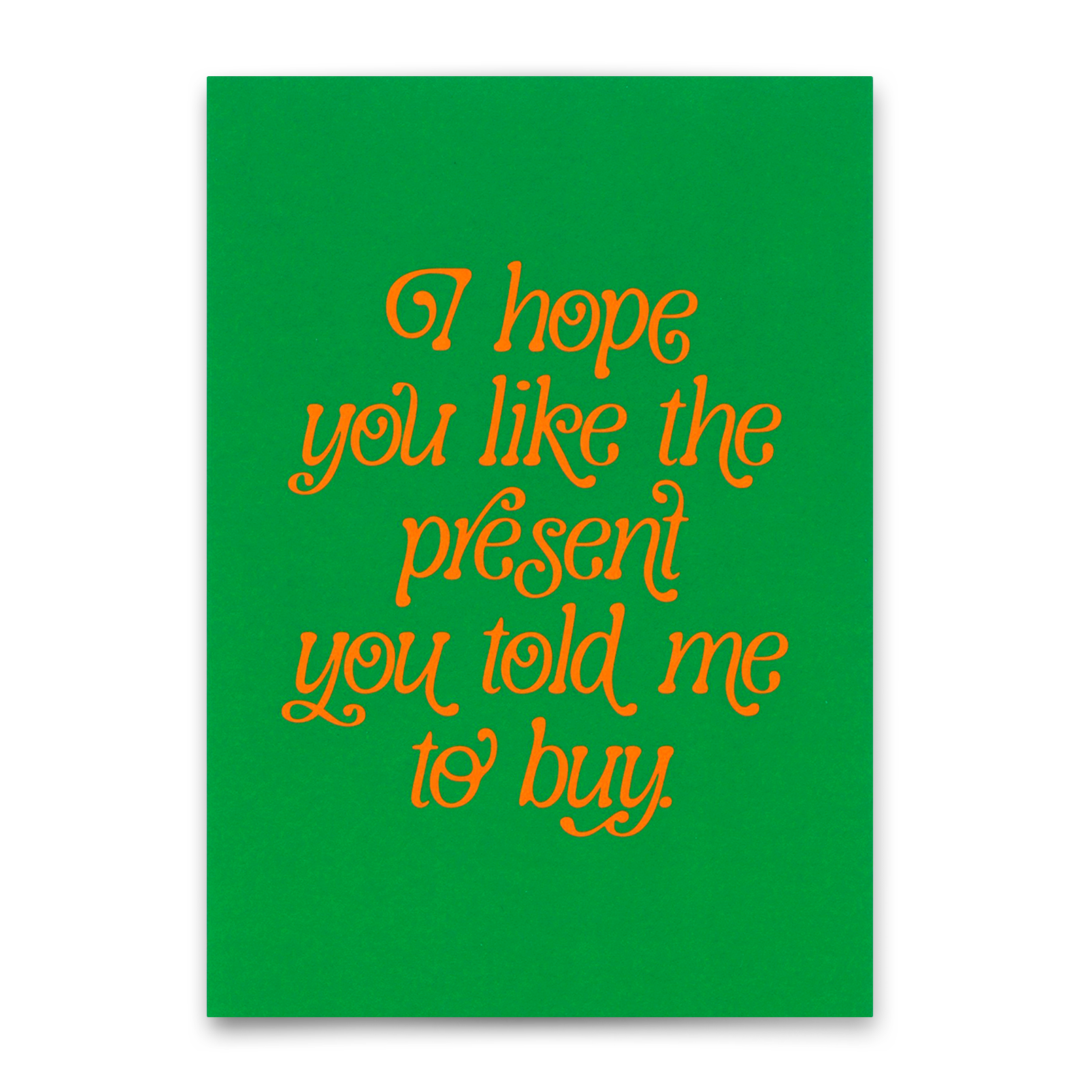 Postkarte "You like the present" | Besondere Karte zum Geburtstag