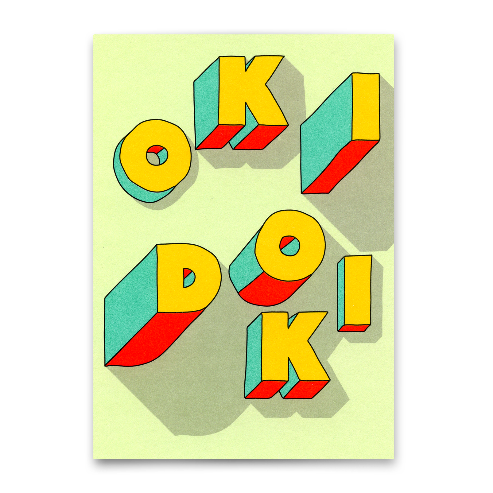 Postkarte "Okidoki" | Besondere Karte für jeden Anlass