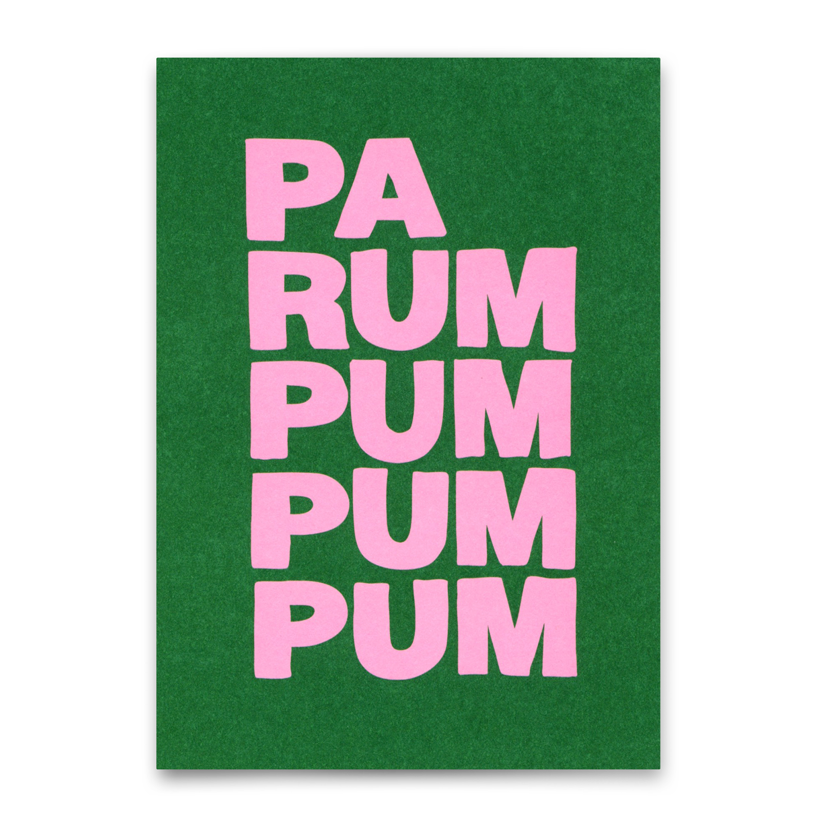 Postkarte "Parumpumpum" | Ausgefallene Postkarte zu Weihnachten