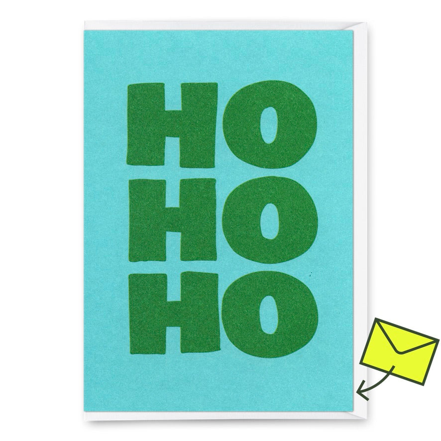 Grußkarte "Hohoho 2colors" | Schöne Klappkarte zu Weihnachten