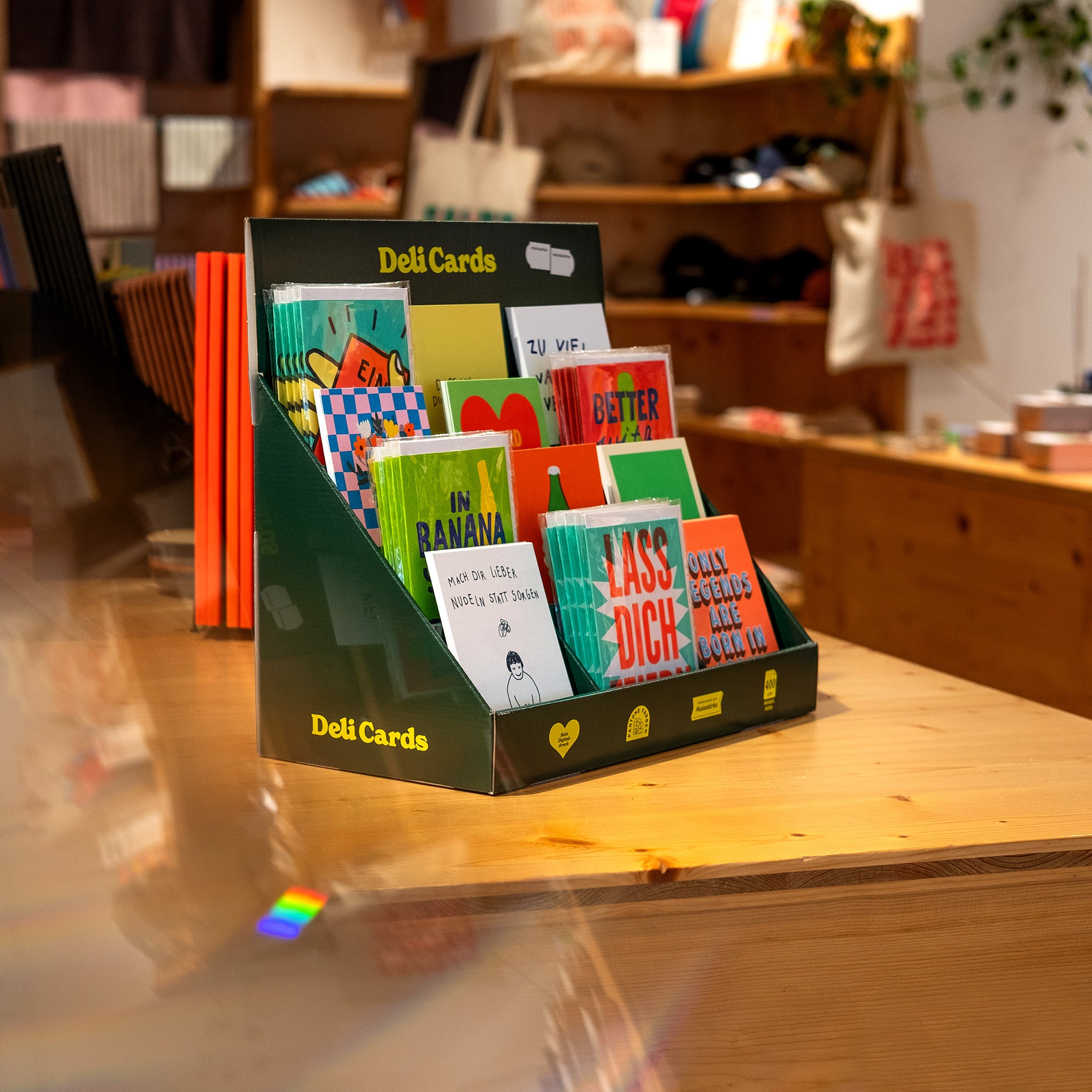Kartendisplay (12 Positionen) | Verkaufsdisplay für Post- & Grußkarten