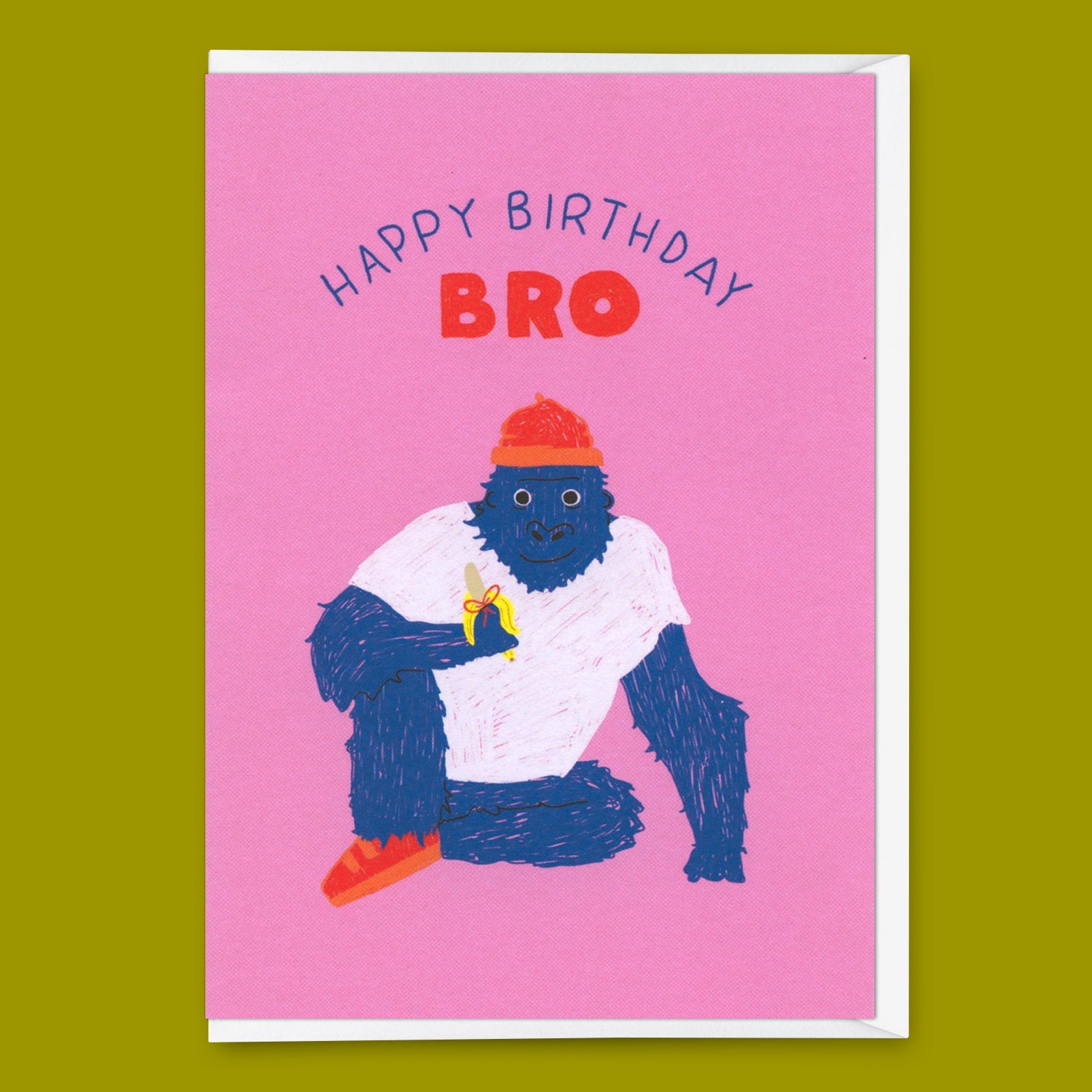Grußkarte "Happy Birthday, Bro" | Coole Klappkarte  zum Geburtstag