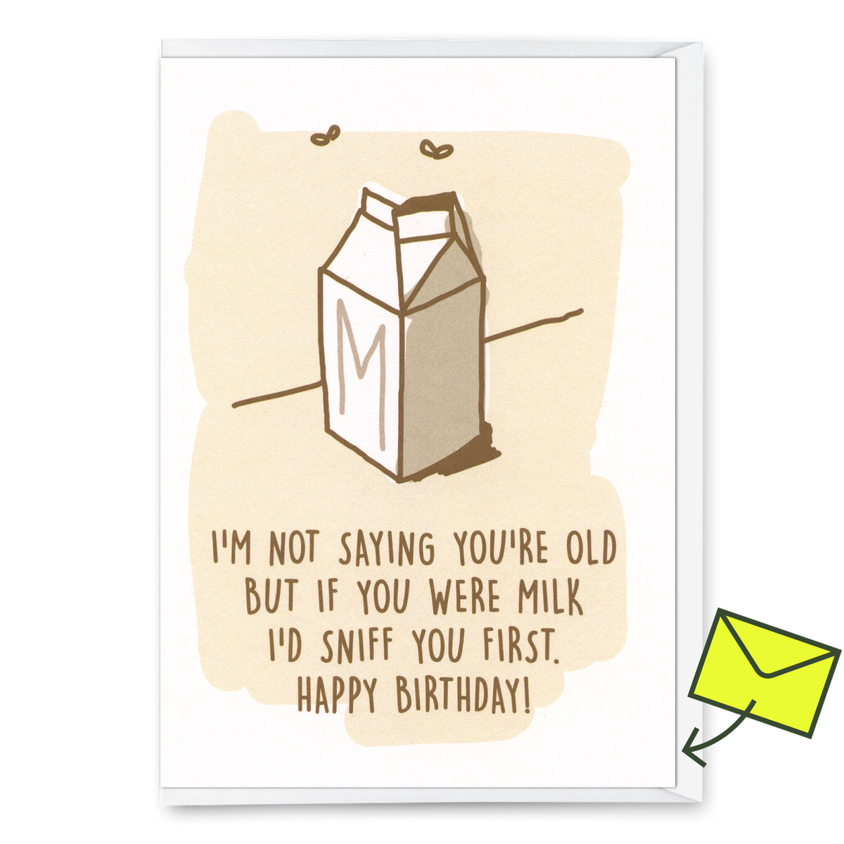 Grußkarte "If you were milk" | Lustige Klappkarte mit Spruch zum Geburtstag