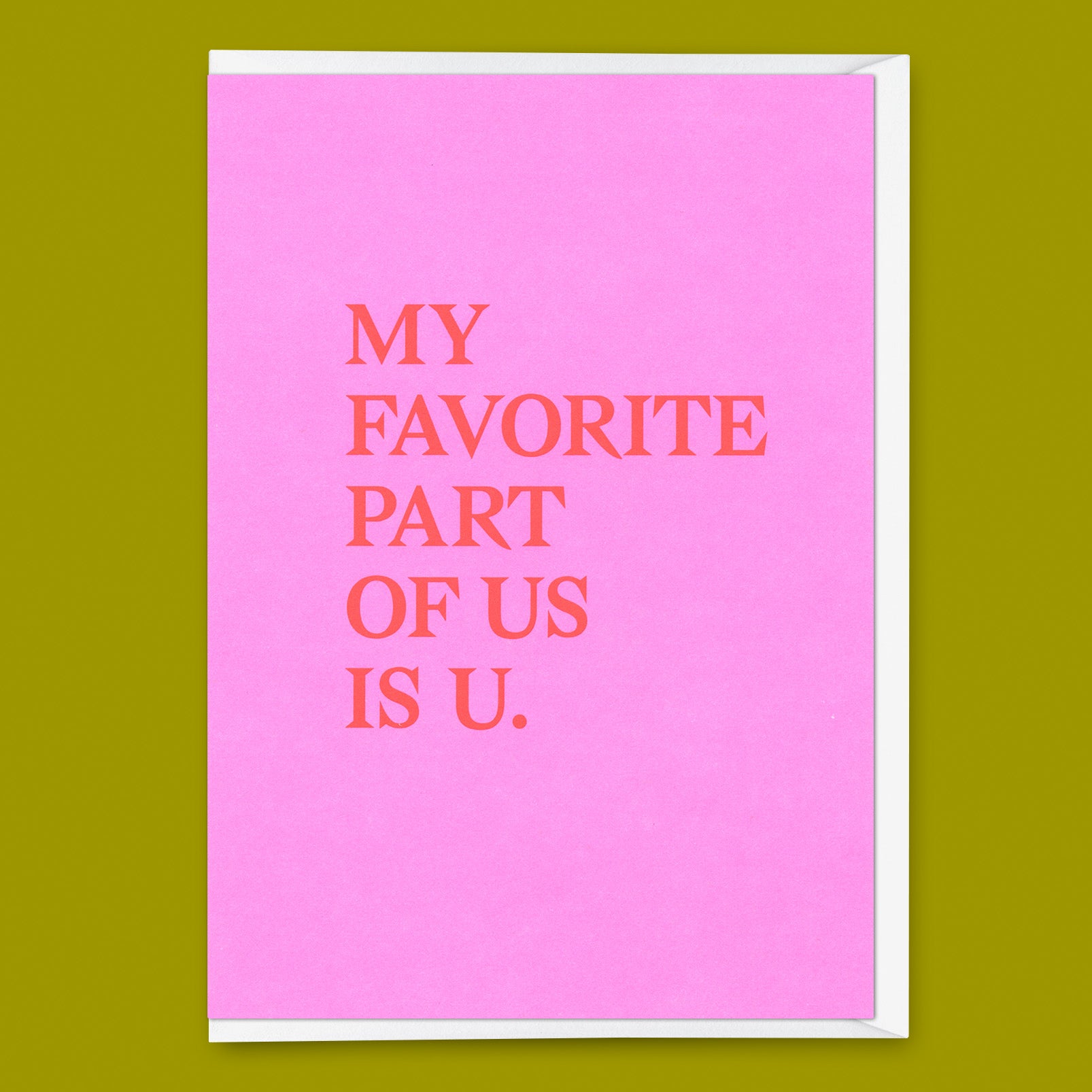 Grußkarte "My favorite part" | Schöne Klappkarte mit Spruch für Verliebte