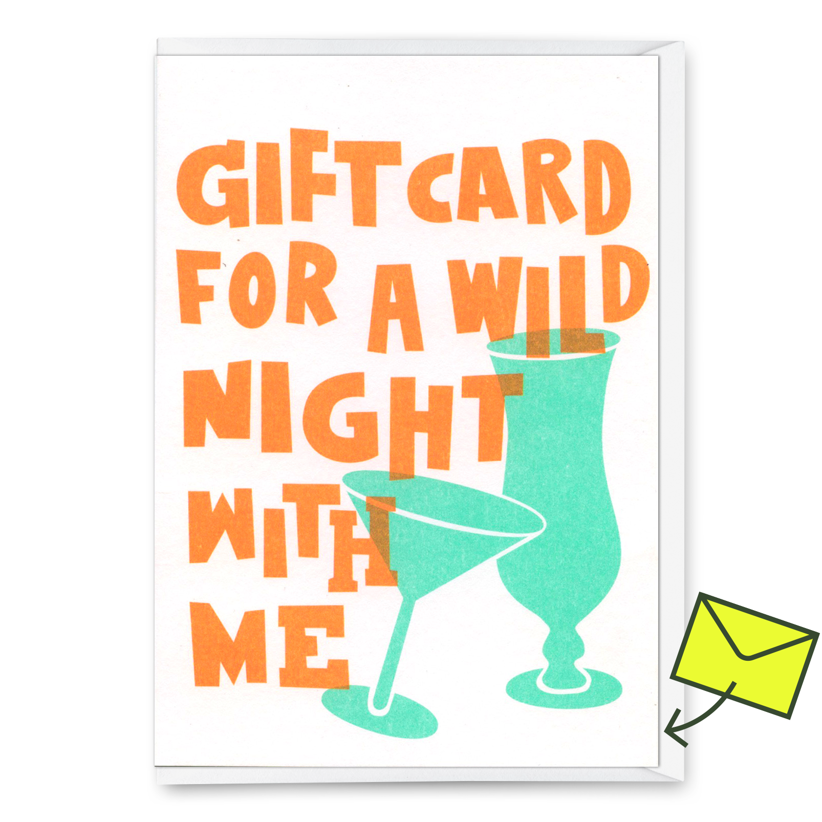Grußkarte "Wild night" | Lustige Gutschein-Karte mit Spruch für jeden Anlass
