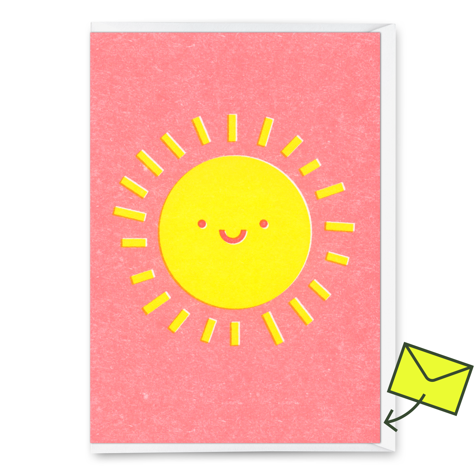 Grußkarte "Smiling sun" | Schöne Klappkarte  für jeden Anlass