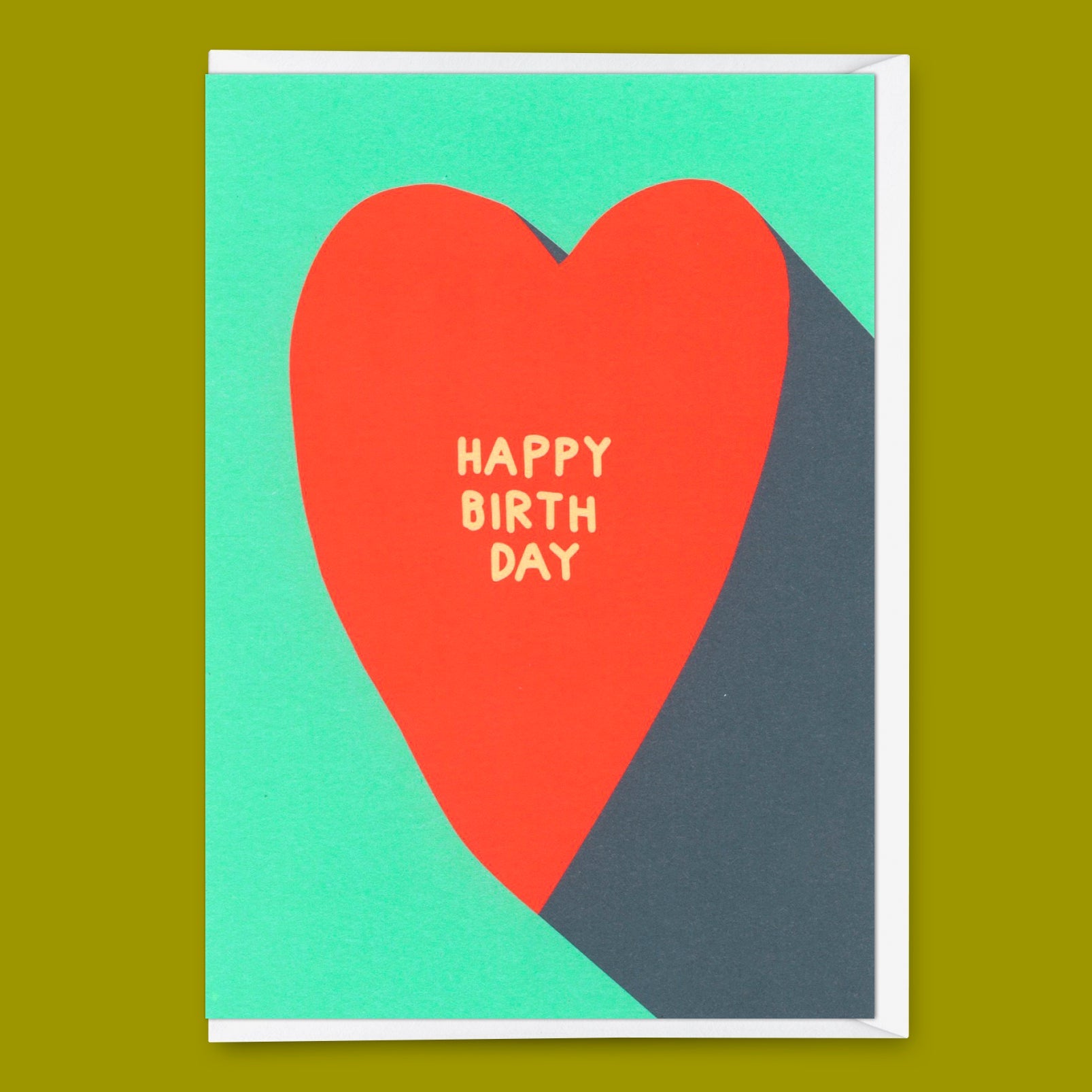 Grußkarte "Happy Birthday Heart" | Schöne Klappkarte  zum Geburtstag