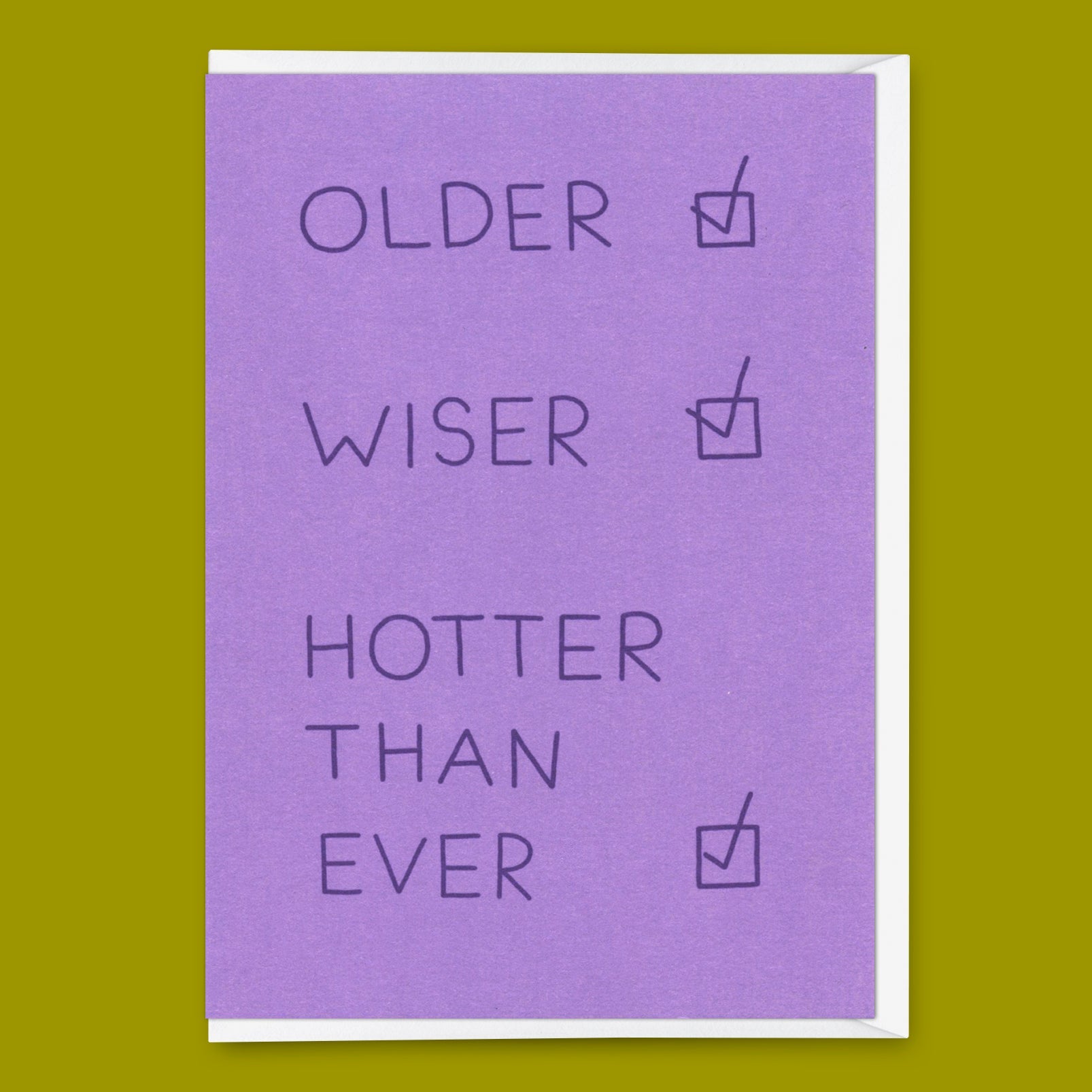 Grußkarte "Hotter than ever" | Lustige Klappkarte zum Geburtstag