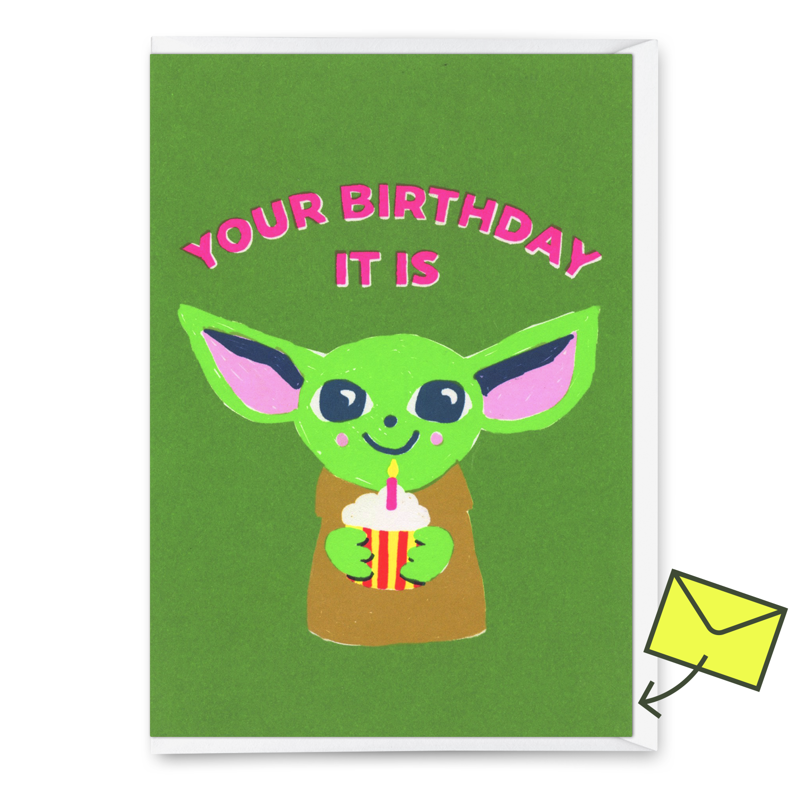 Grußkarte "Your birthday it is" | Coole Klappkarte  zum Geburtstag