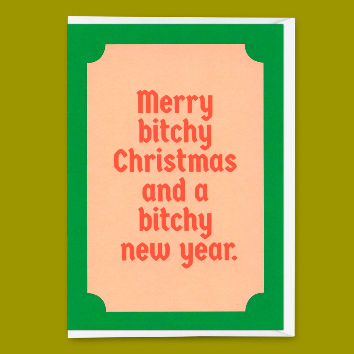 Grußkarte "Bitchy christmas" | Lustige Klappkarte mit Spruch zu Weihnachten