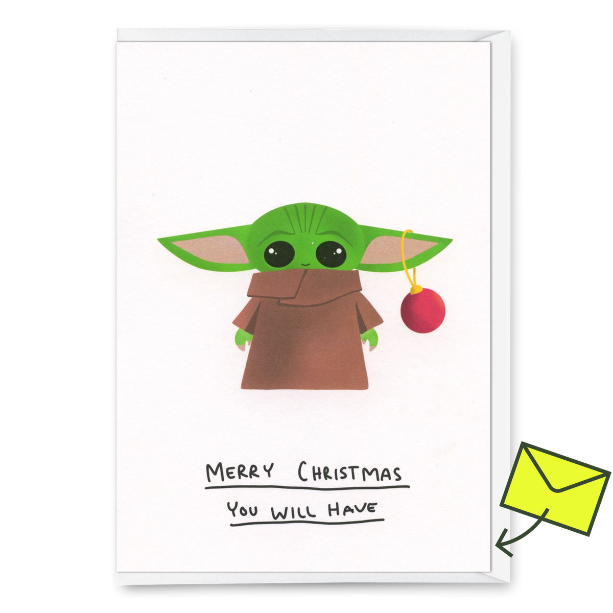 Grußkarte "Merry Christmas you will have" | Lustige Klappkarte zu Weihnachten