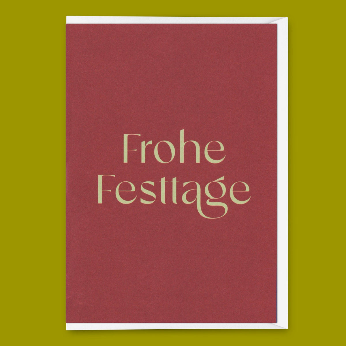 Grußkarte "Frohe Festtage" | Schöne Klappkarte zu Weihnachten