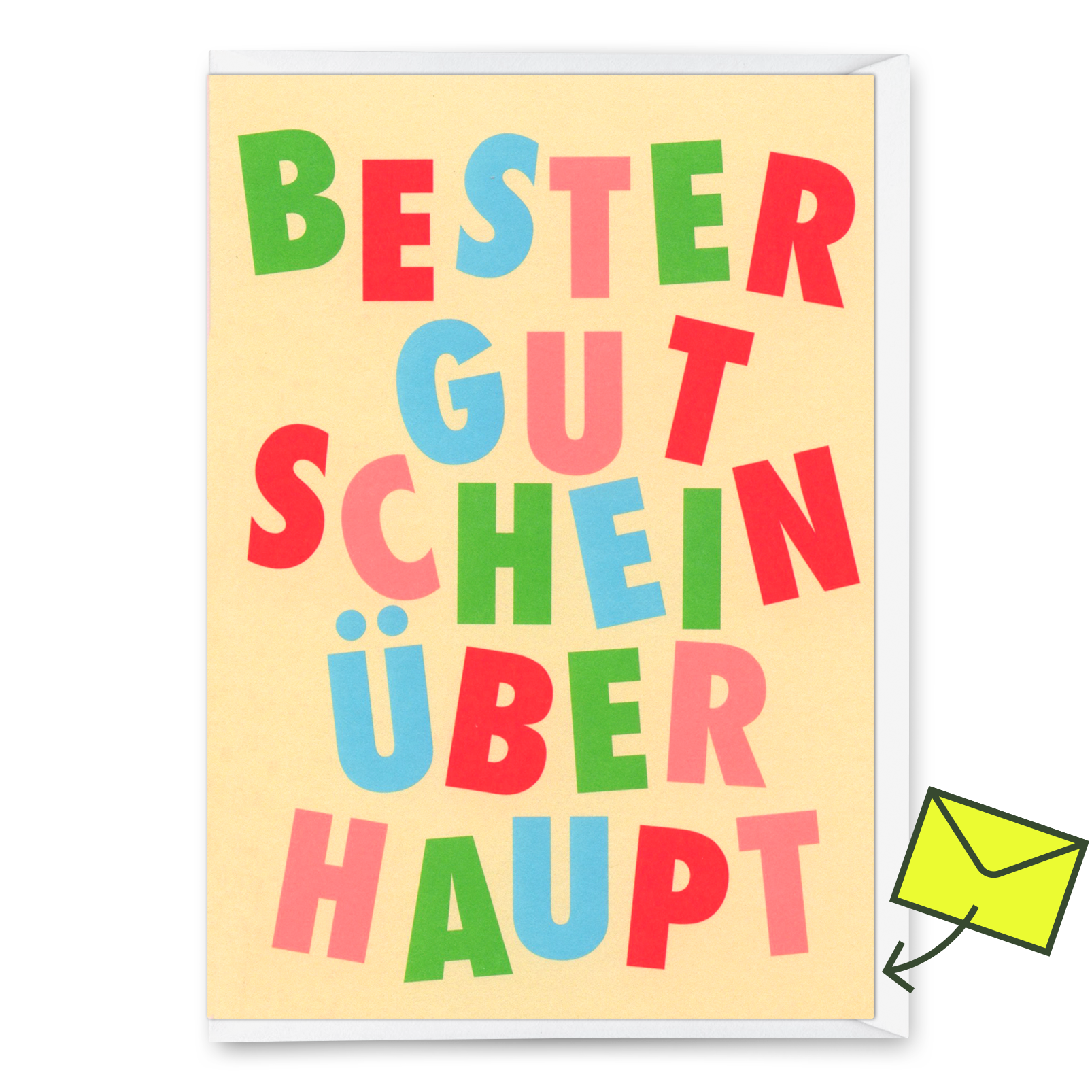 Grußkarte "Bester Gutschein überhaupt" | Lustige Gutschein-Karte