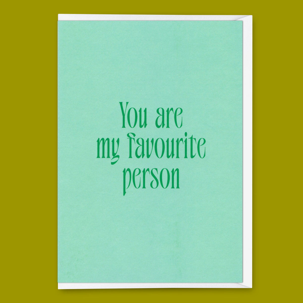 Grußkarte "You are my favorite person" | Schöne Klappkarte für Verliebte