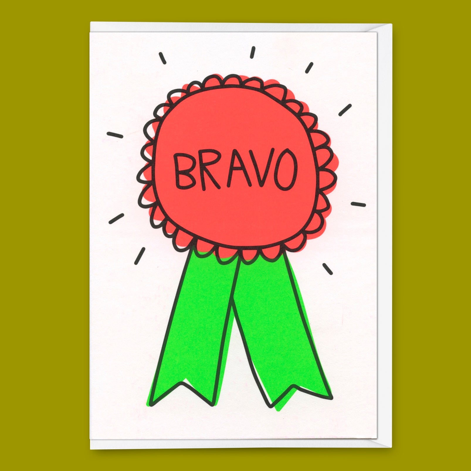 Grußkarte "Bravo" | Coole  Klappkarte für Glückwünsche zu jedem Anlass