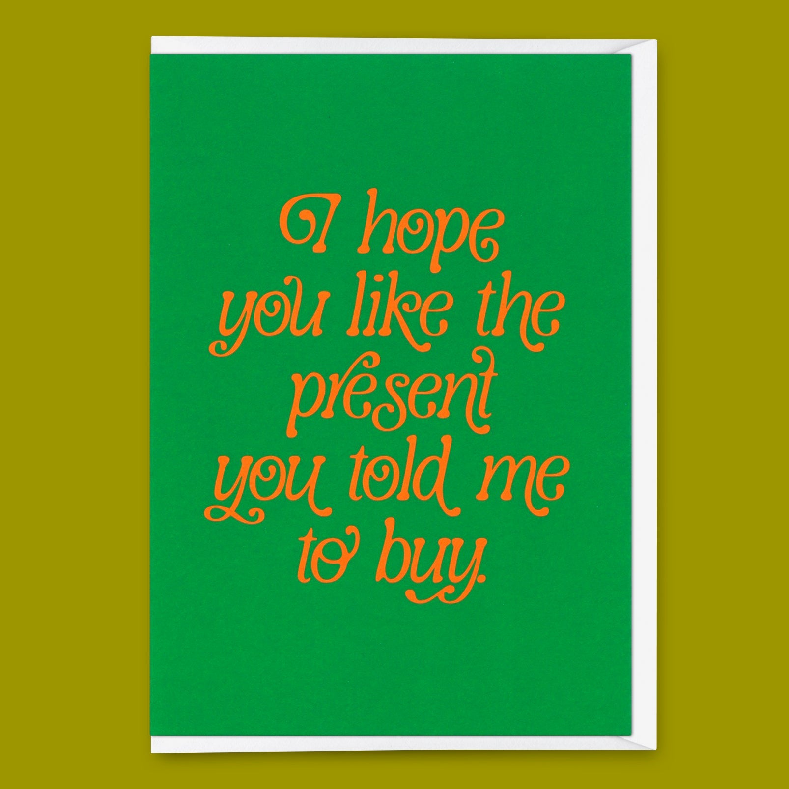 Grußkarte "You like the present" | Besondere Klappkarte zum Geburtstag