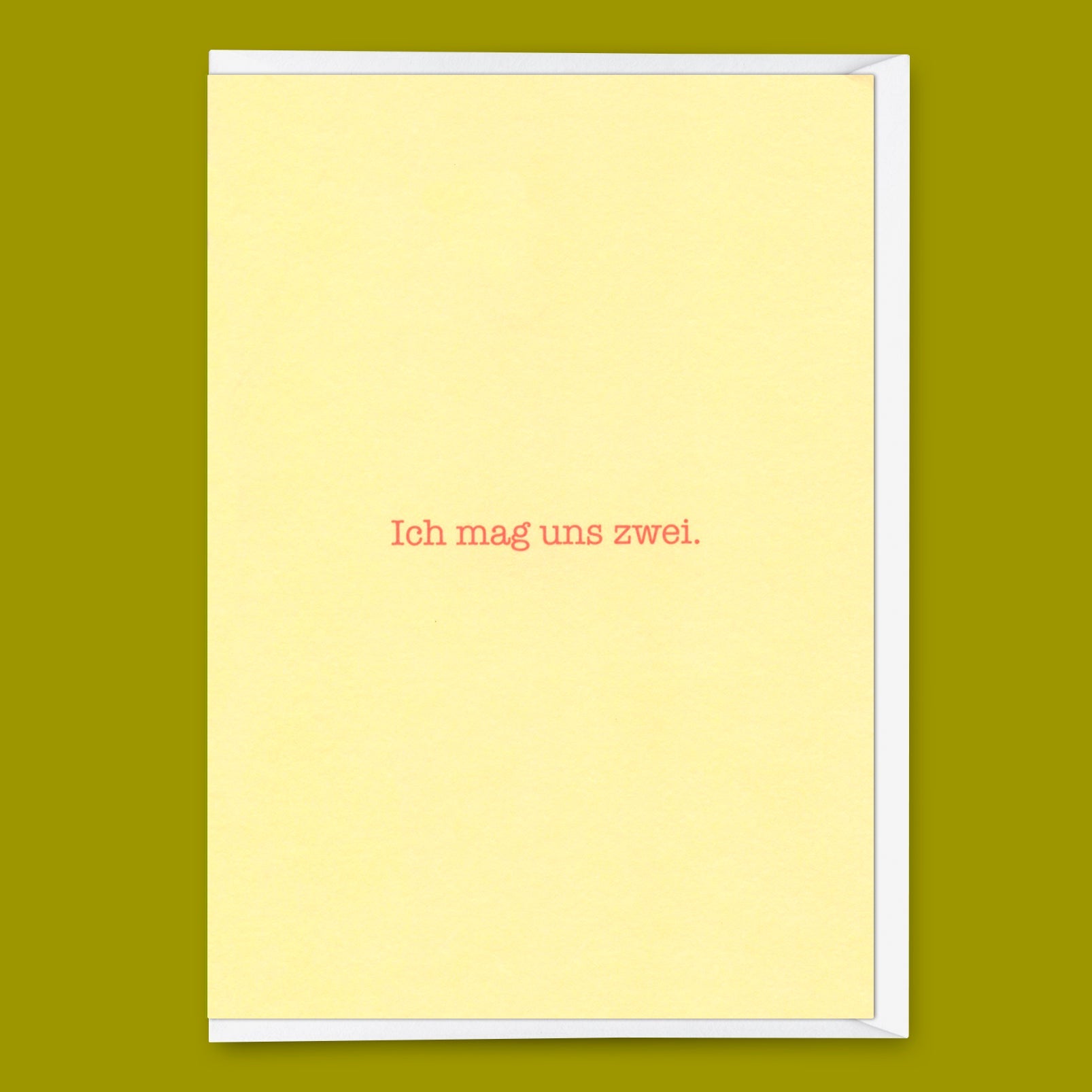 Grußkarte "Ich mag uns zwei" | Lustige Klappkarte für Verliebte