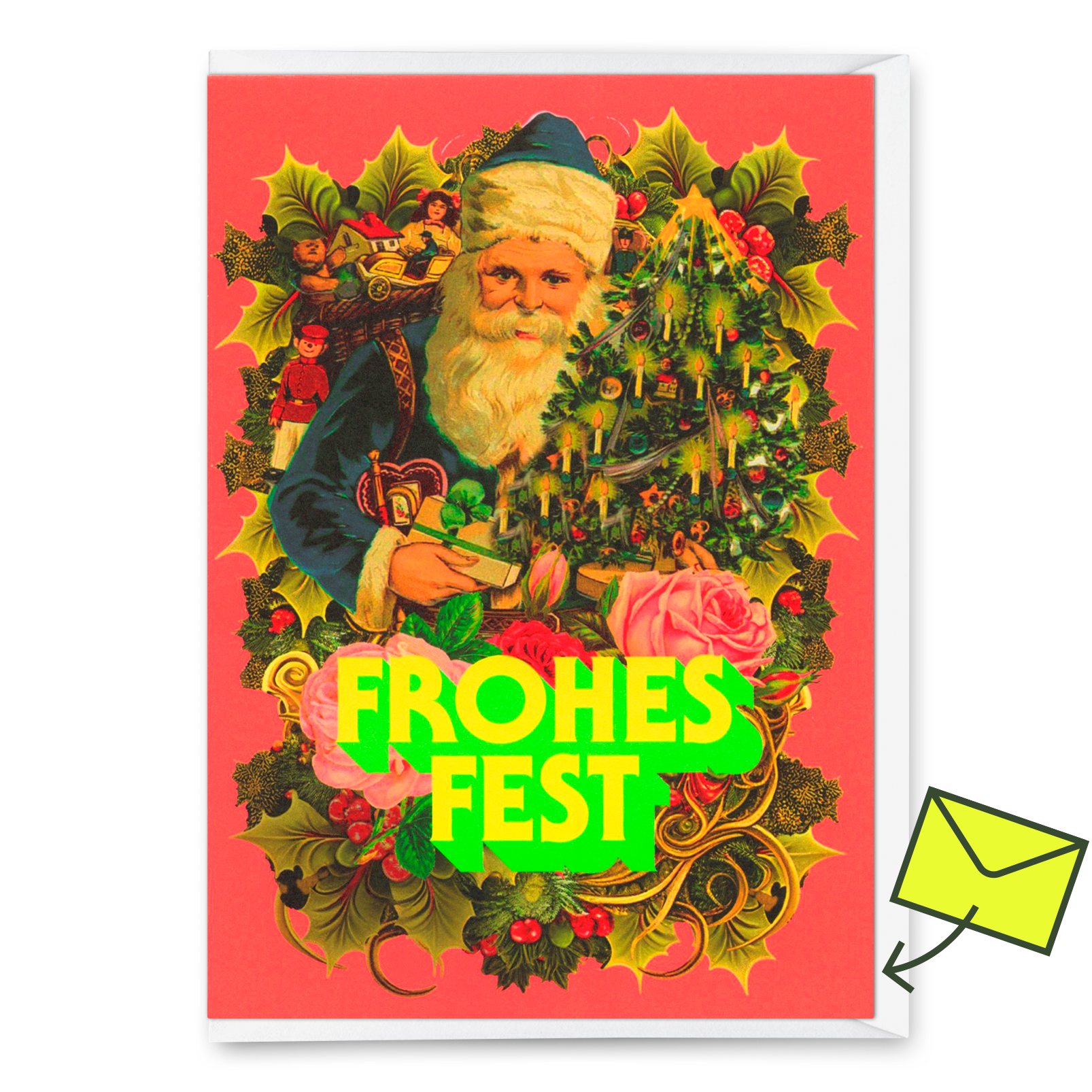 Grußkarte "Poesie Nikolaus" | Ausgefallene Klappkarte zu Weihnachten
