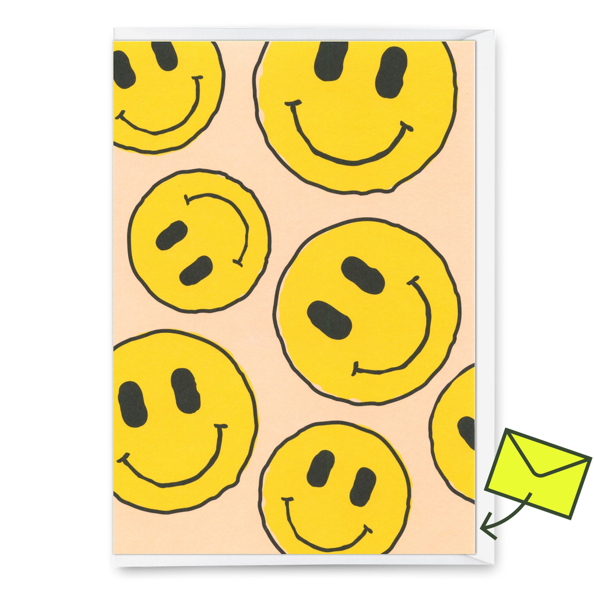 Grußkarte "Smilies" | Coole Klappkarte für jeden Anlass