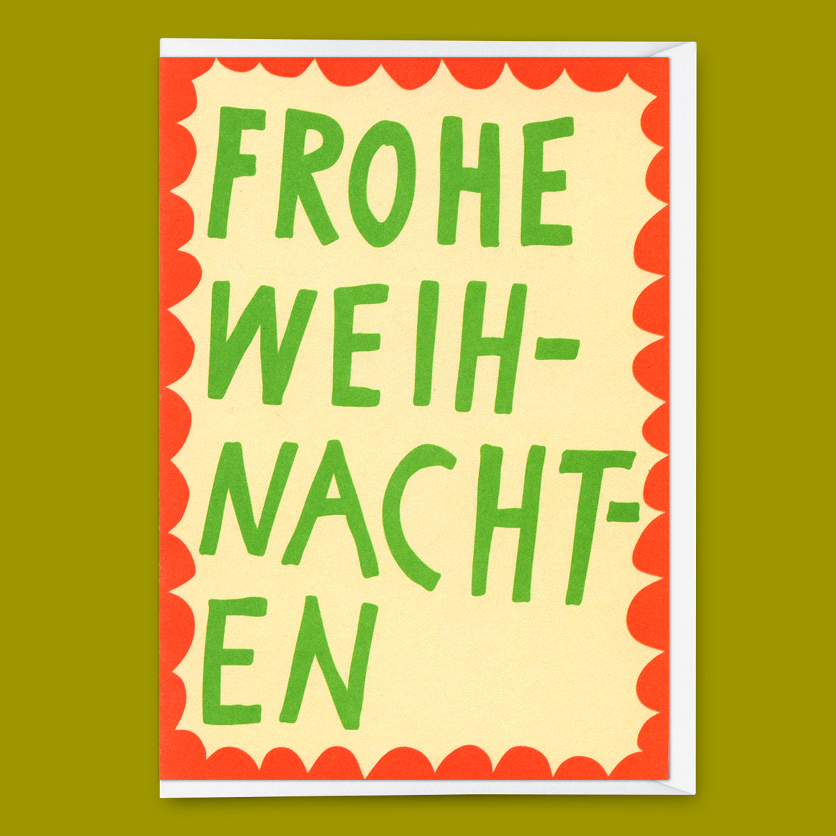 Grußkarte "Frohe Weihnachten Scherenschnitt" | Schöne Klappkarte zu Weihnachten