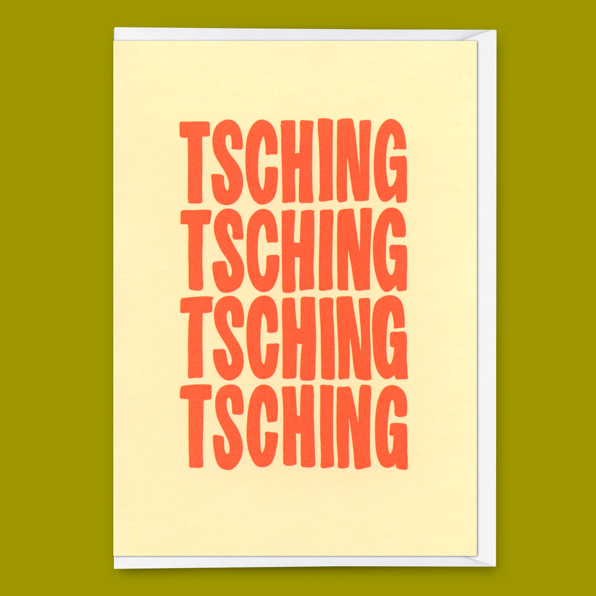 Grußkarte "Tsching 2colors" | Schöne Klappkarte zu Weihnachten