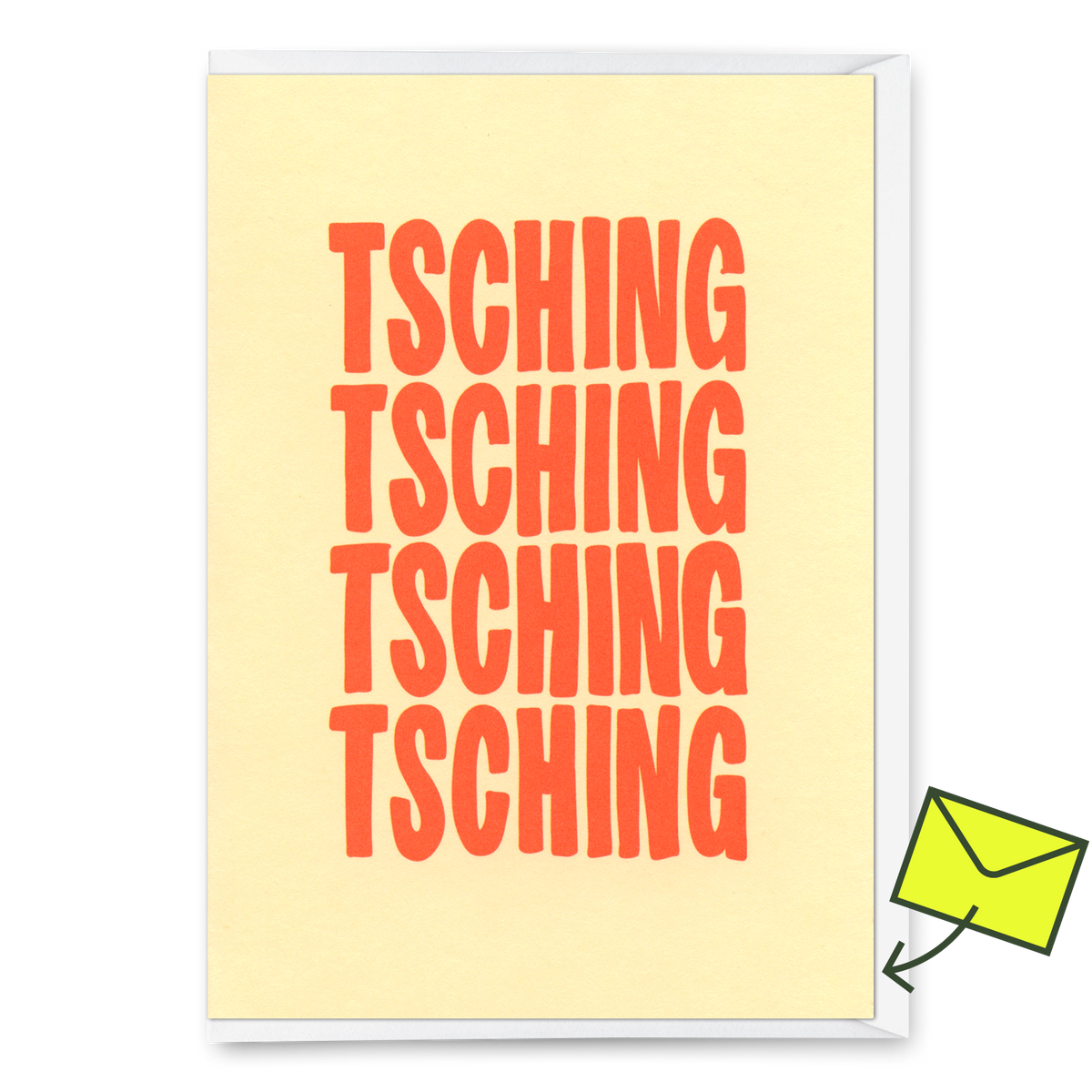 Grußkarte "Tsching 2colors" | Schöne Klappkarte zu Weihnachten