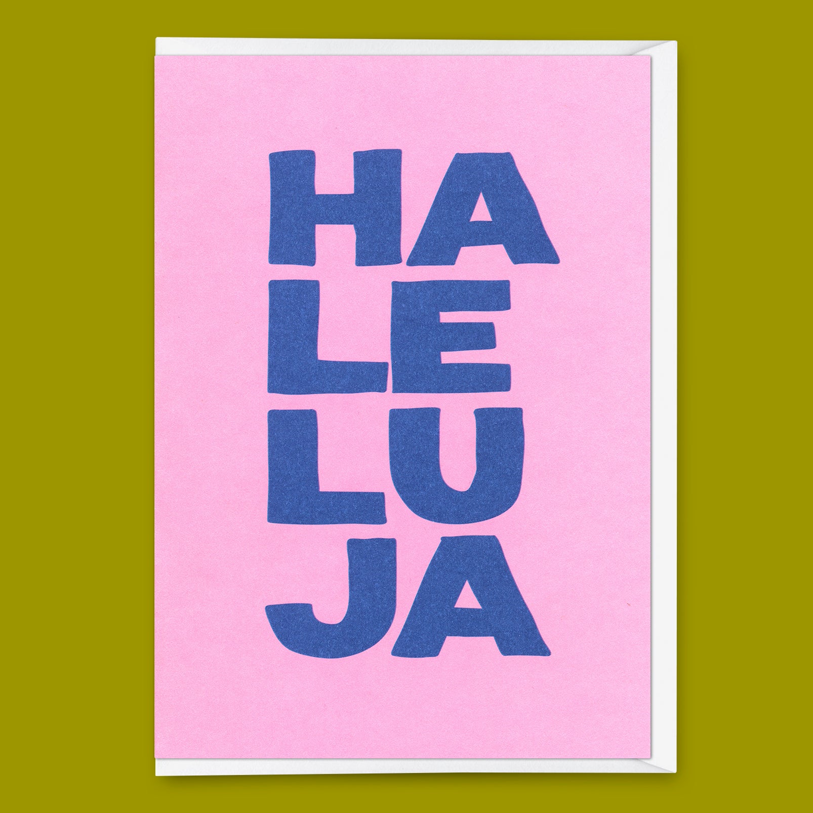 Grußkarte "Haleluja 2colors" | Schöne Klappkarte zu Weihnachten