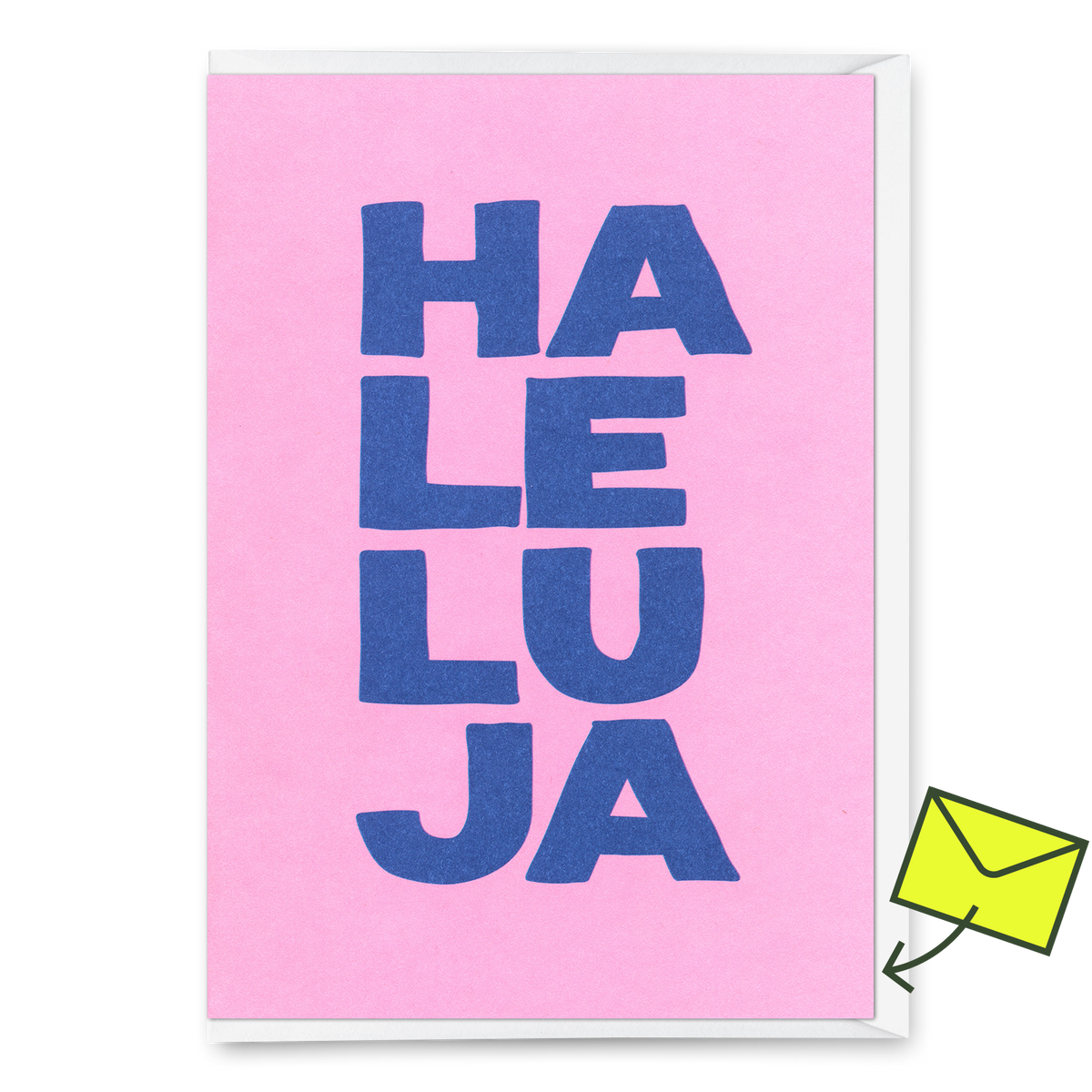 Grußkarte "Haleluja 2colors" | Schöne Klappkarte zu Weihnachten